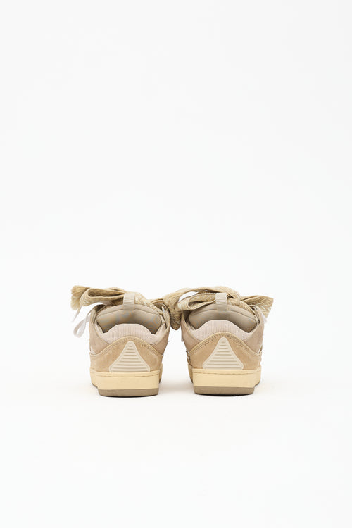 Lanvin Suede Curb Sneaker