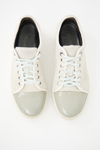 Lanvin Suede Cap Toe Sneaker