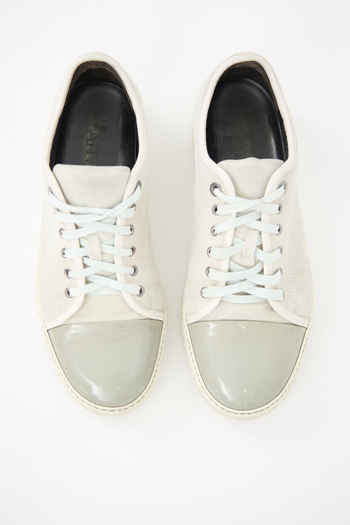 Lanvin Suede Cap Toe Sneaker