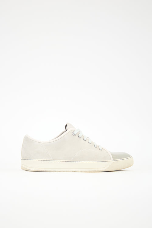 Lanvin Suede Cap Toe Sneaker