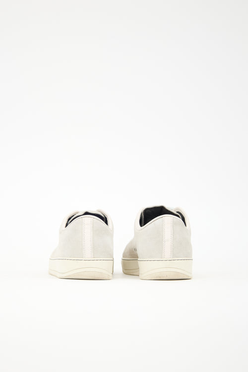 Lanvin Suede Cap Toe Sneaker