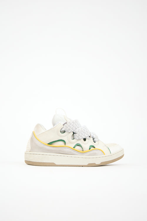 Lanvin Suede Curb Sneaker