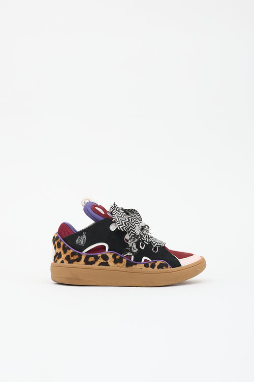 Lanvin Suede Curb Sneaker