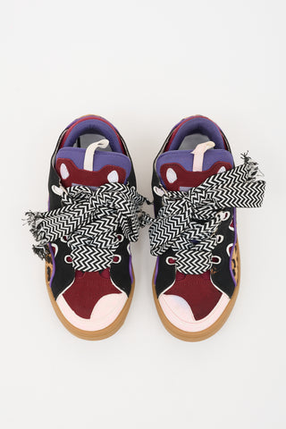 Lanvin Suede Curb Sneaker