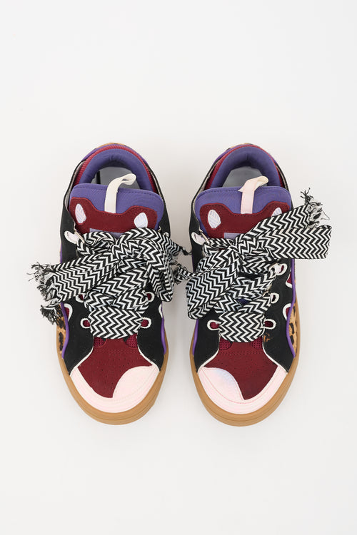 Lanvin Suede Curb Sneaker