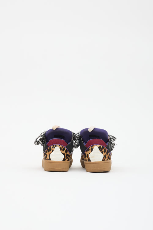 Lanvin Suede Curb Sneaker