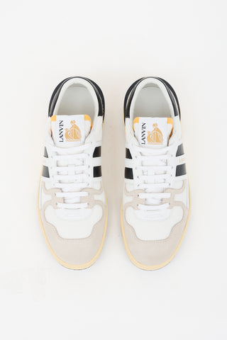 Lanvin Suede & Leather Clay Sneaker