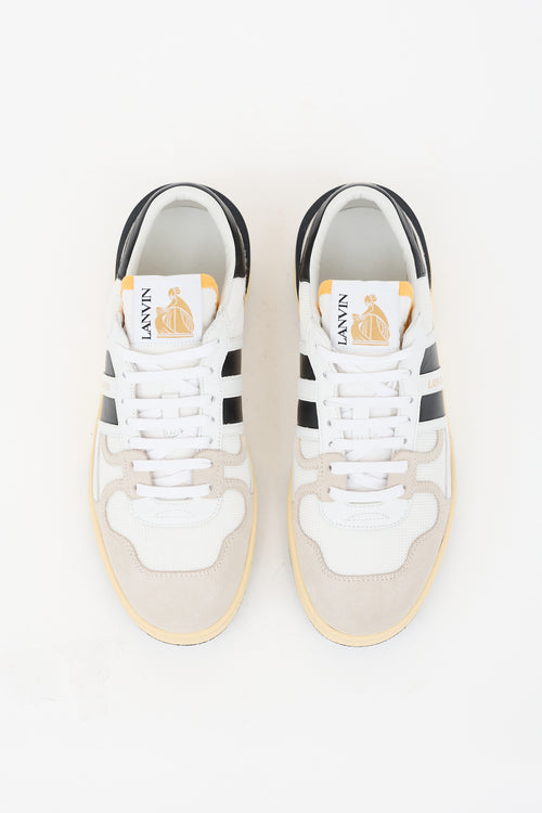 Lanvin Suede & Leather Clay Sneaker