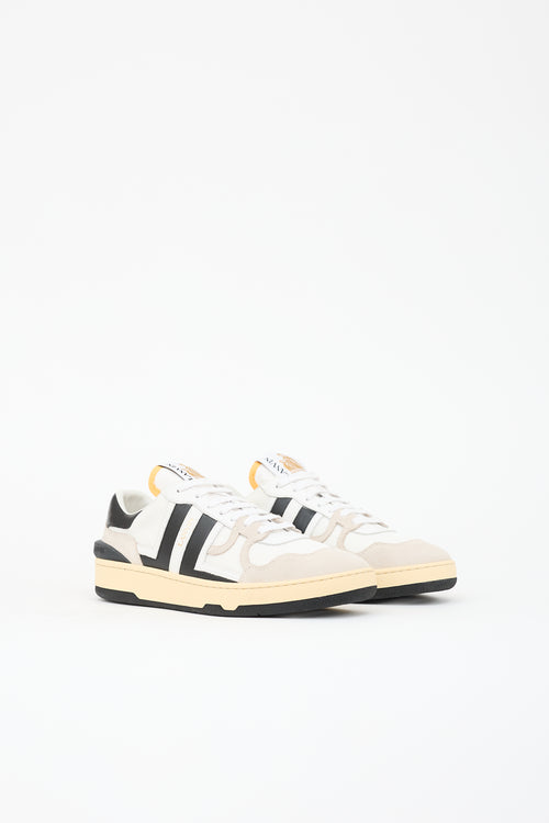 Lanvin Suede & Leather Clay Sneaker