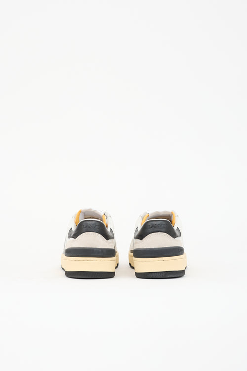 Lanvin Suede & Leather Clay Sneaker