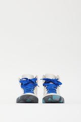 Lanvin White Leather Camo High Top Sneaker