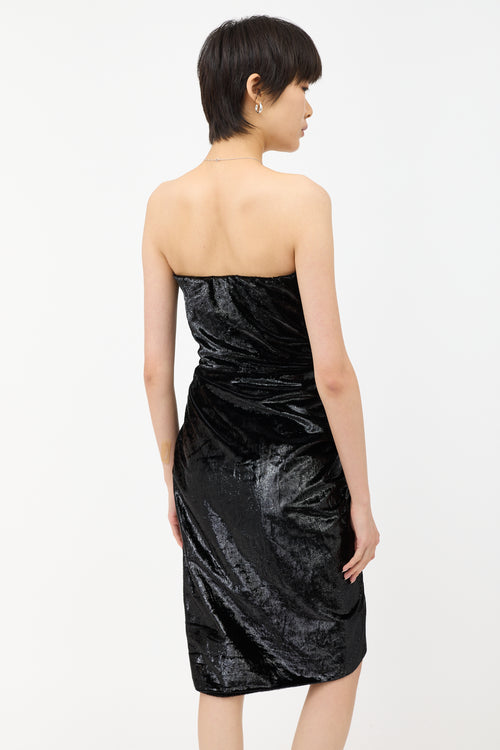 Lanvin Winter 2014 Shiny Velvet Dress