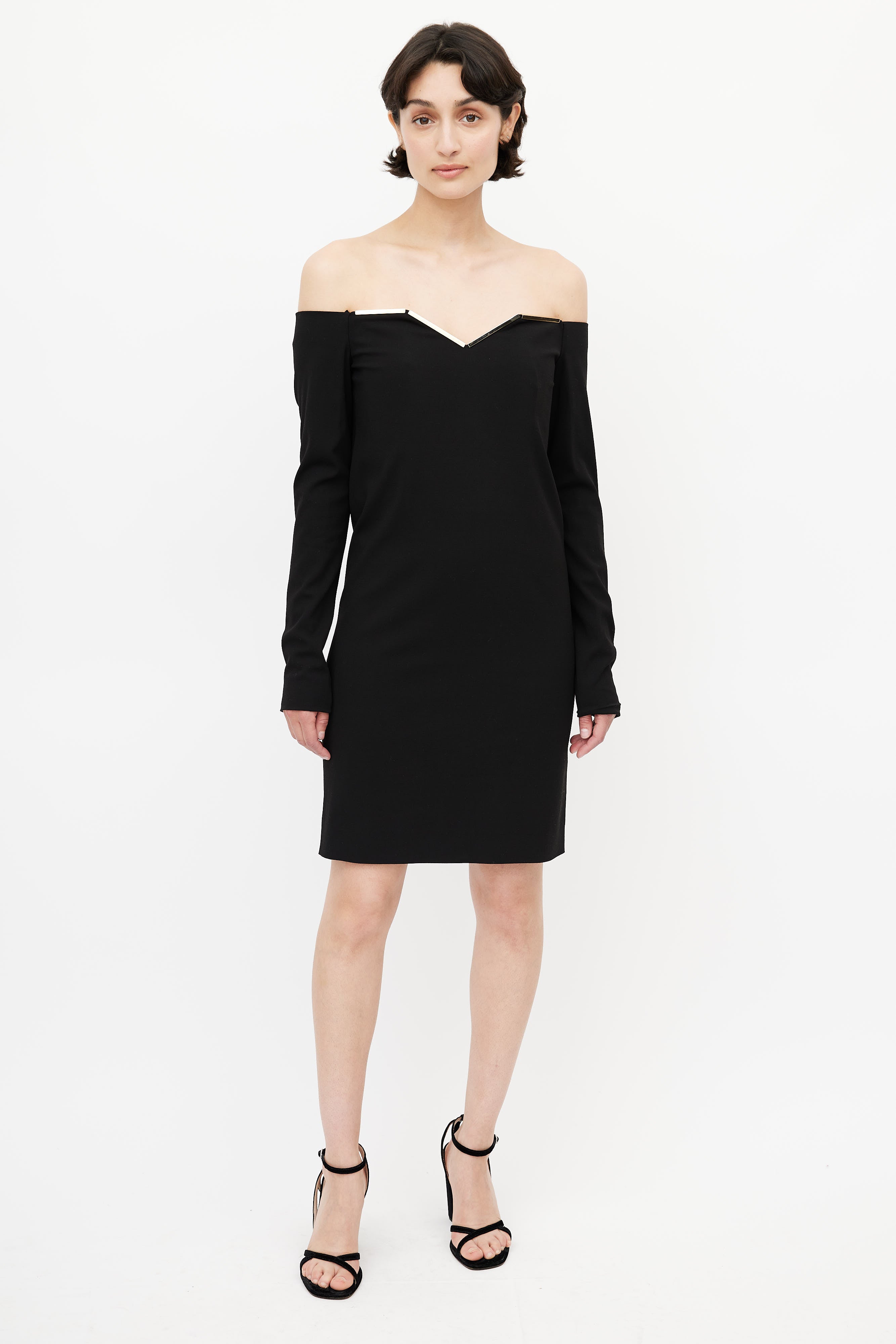 Lanvin // Winter 2017 Off The Shoulder Dress VSP Consignment Lanvin // Winter 2017 Off The Shoulder Dress VSP Consignment