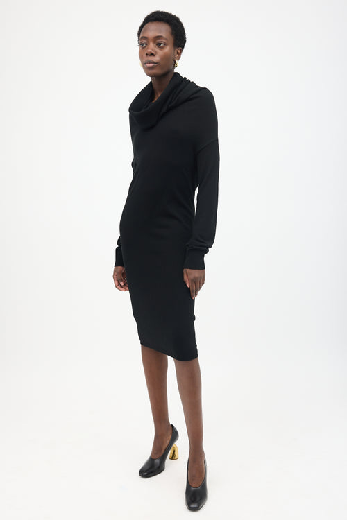 Lanvin Wool Turtleneck Dress