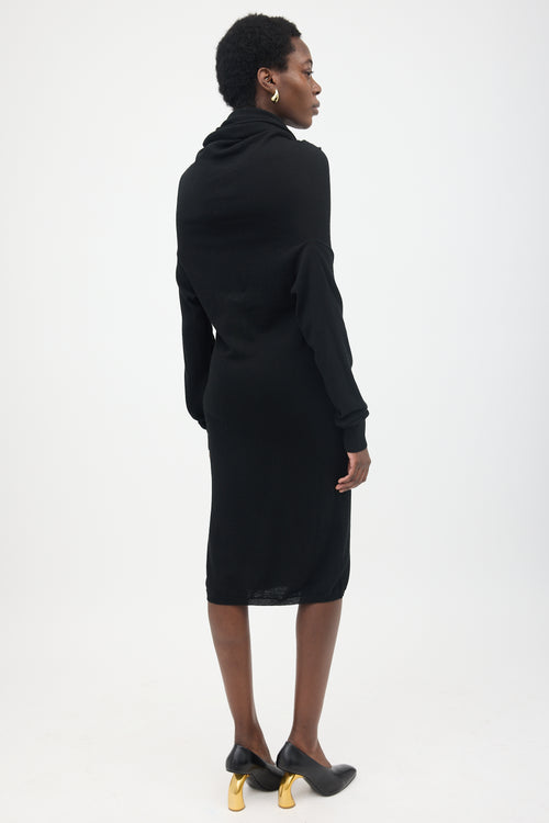 Lanvin Wool Turtleneck Dress