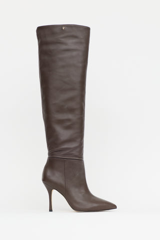 Larroude Leather Kate Hi Boot
