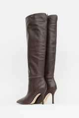 Larroude Leather Kate Hi Boot