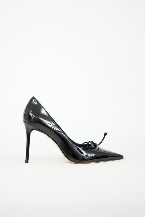 Larroude Patent Linda Pump