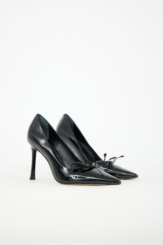 Larroude Patent Linda Pump