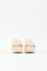 Larroude Raffia Dolly Mule