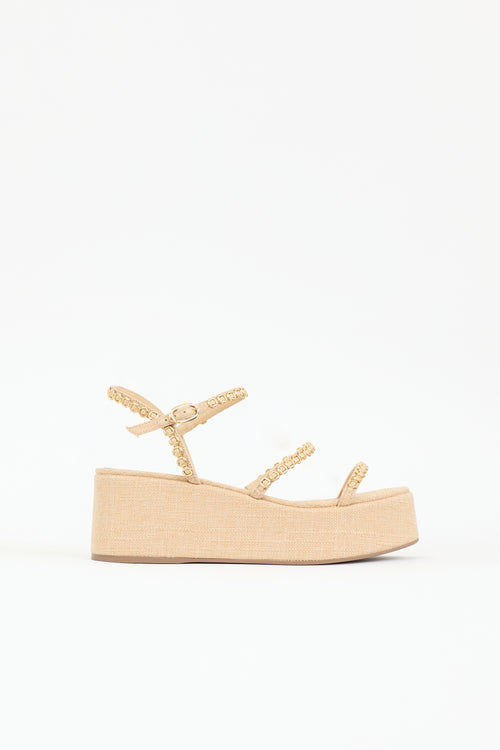 Larroude Rafia Gio Milanina Sandal