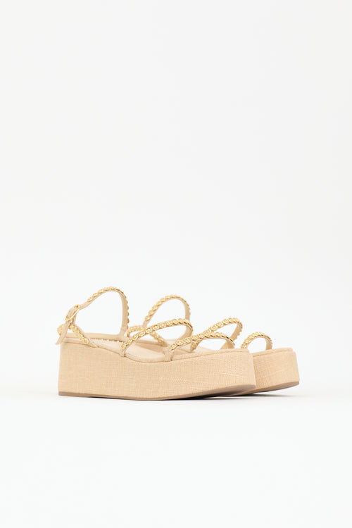 Larroude Rafia Gio Milanina Sandal