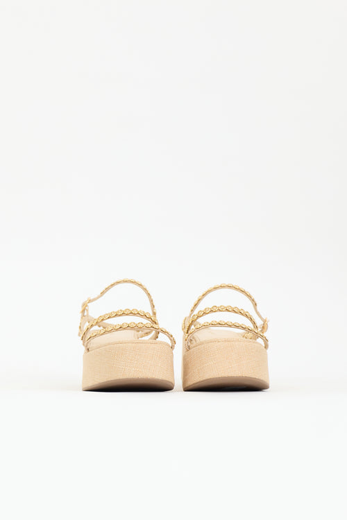 Larroude Rafia Gio Milanina Sandal