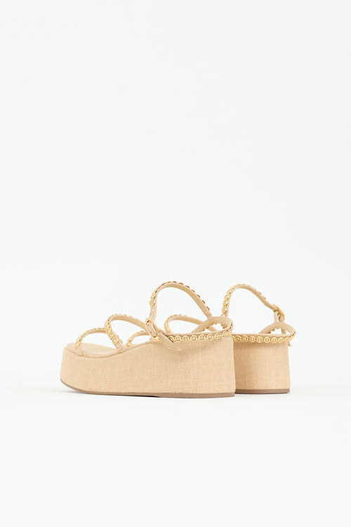 Larroude Rafia Gio Milanina Sandal
