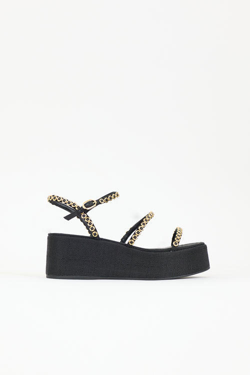 Larroude Rafia Gio Milanina Sandal