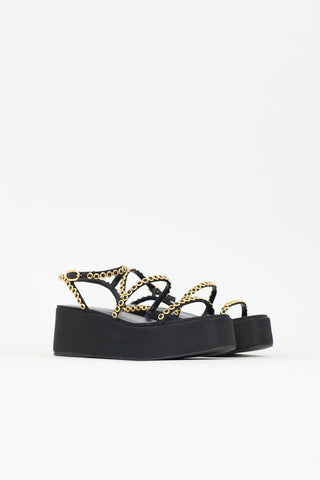Larroude Rafia Gio Milanina Sandal