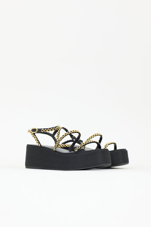 Larroude Rafia Gio Milanina Sandal