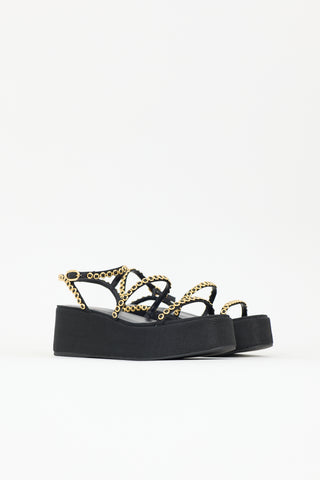 Larroude Rafia Gio Milanina Sandal