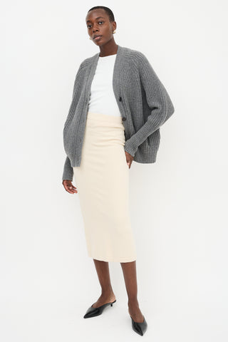 Lauren Manoogian Cotton & Wool Tube Skirt