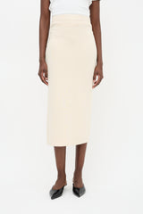 Lauren Manoogian Cotton & Wool Tube Skirt