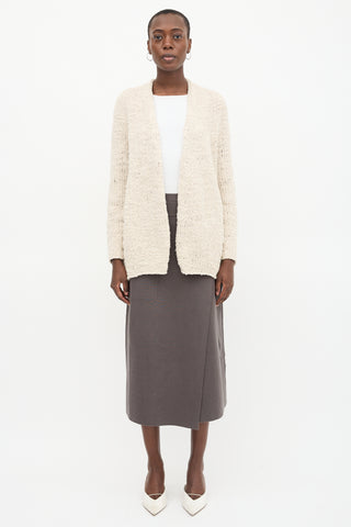 Lauren Manoogian Crochet Marl Cardigan