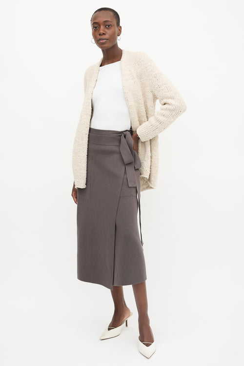 Lauren Manoogian Double Knit Wrap Skirt