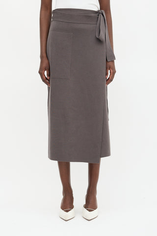 Lauren Manoogian Double Knit Wrap Skirt