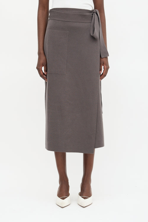 Lauren Manoogian Double Knit Wrap Skirt