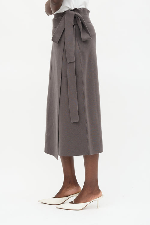 Lauren Manoogian Double Knit Wrap Skirt