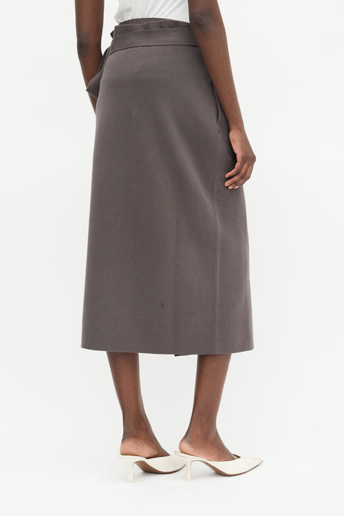 Lauren Manoogian Double Knit Wrap Skirt