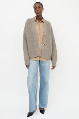 Lauren Manoogian Wool Waffle Cardigan