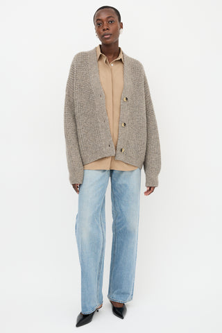 Lauren Manoogian Wool Waffle Cardigan
