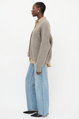 Lauren Manoogian Wool Waffle Cardigan