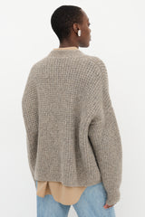 Lauren Manoogian Wool Waffle Cardigan