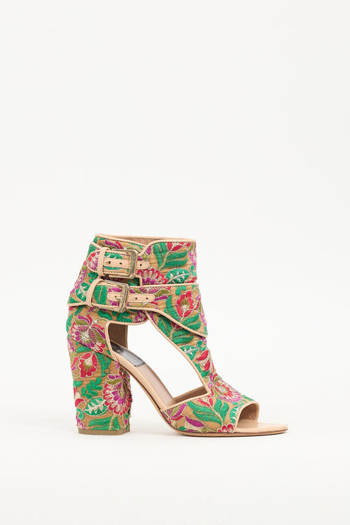 Laurence Dacade Multicolour Brocade Heel