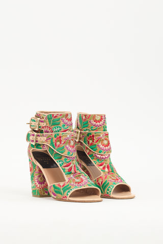 Laurence Dacade Multicolour Brocade Heel