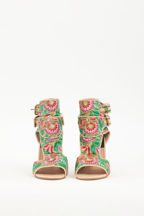 Laurence Dacade Multicolour Brocade Heel