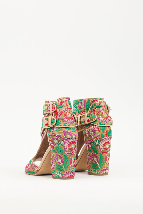 Laurence Dacade Multicolour Brocade Heel