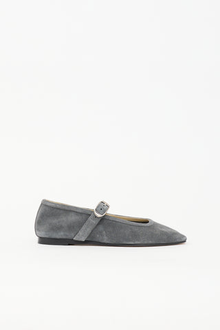 Le Monde Beryl Suede Mary Jane Flat