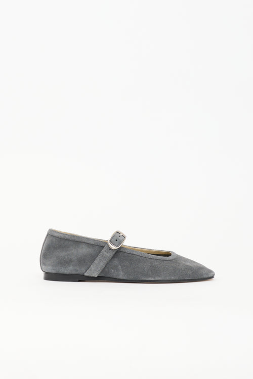 Le Monde Beryl Suede Mary Jane Flat